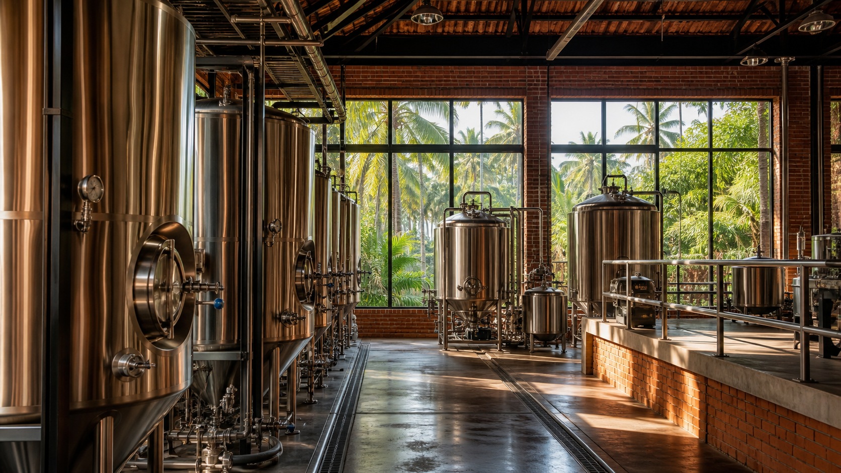 Borecha craft brewing facility in Goa, India