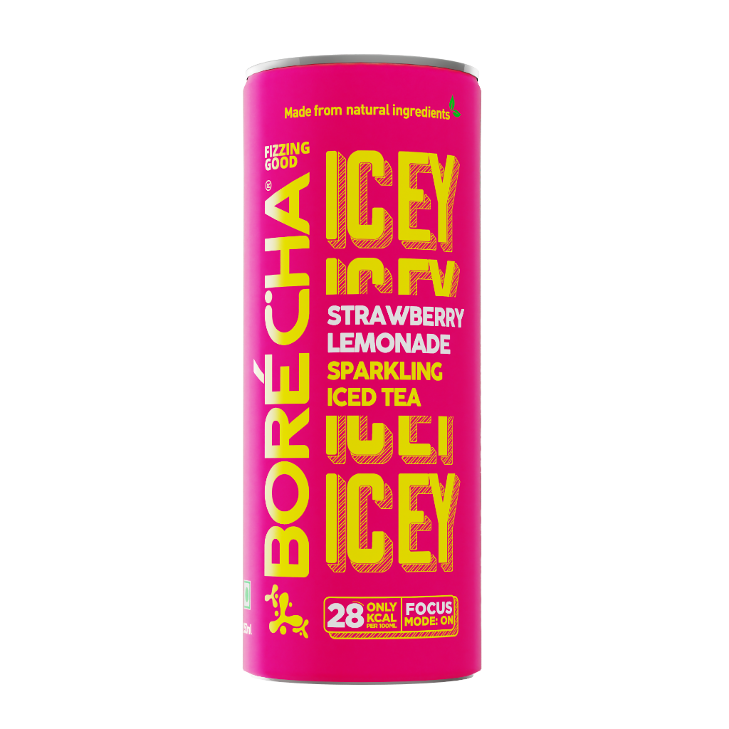 Borécha ICEY Strawberry Lemonade Sparkling Iced Tea